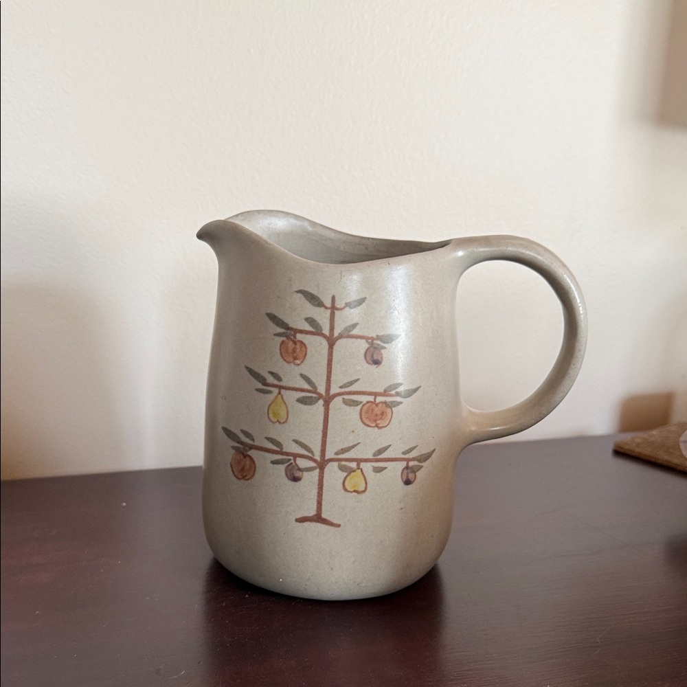 Vintage Chatham Potters Tree of Life Ceramic Pitcher